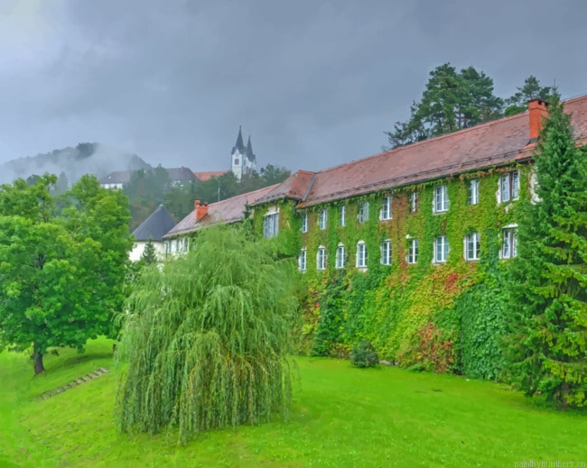 Slovenia Nazarje Vrbovec Castle Painting By Numberss.png