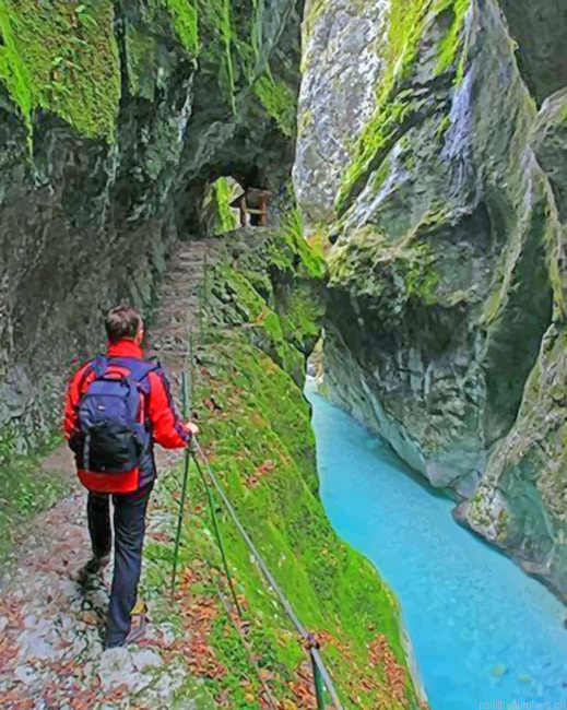 Slovenia Tolmin Gorges Painting By Numberss.png