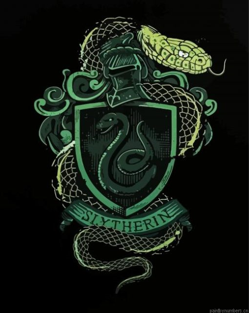 Slytherin Harry Potter Painting By Numberss.png
