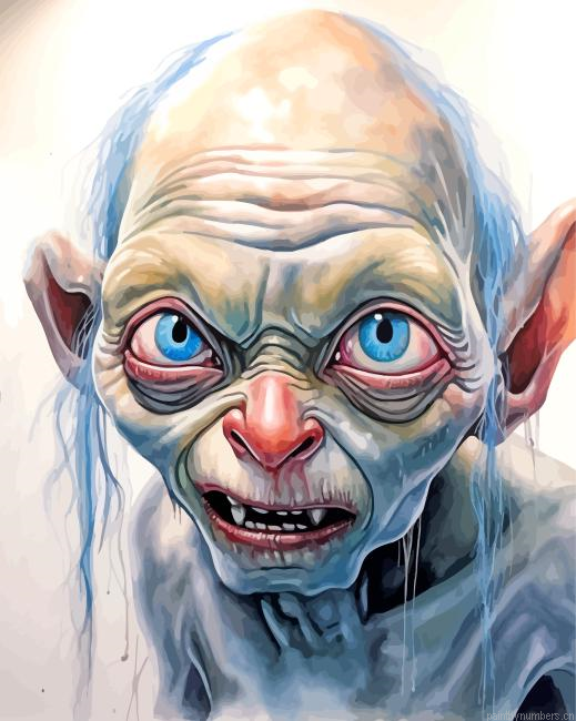 Smeagol Art Painting By Numberss.png