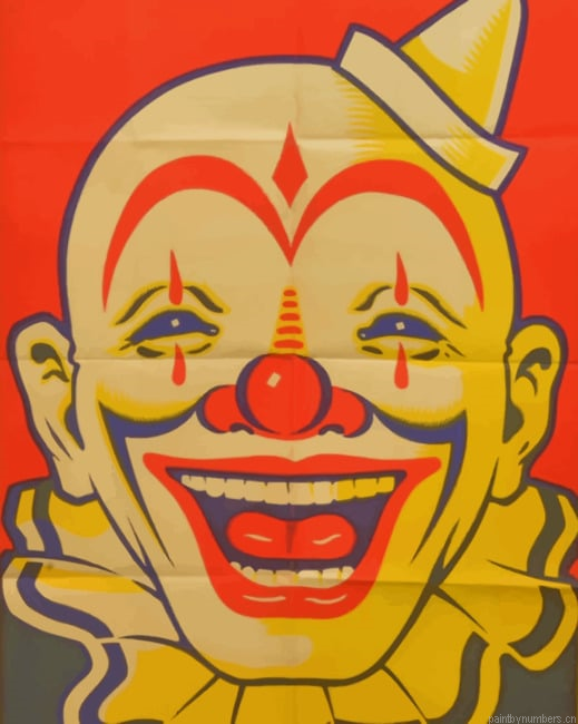 Smiling Clown Poster Painting By Numberss.png