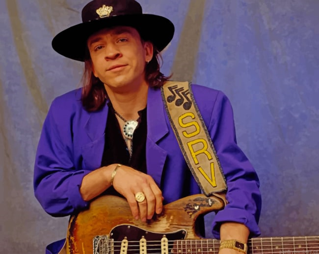 Smiling Steve Vaughn Musicians Painting By Numberss.png