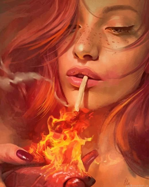 Smoking Woman Painting By Numberss.png