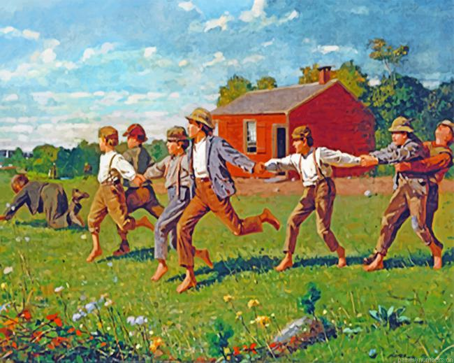 Snap The Whip Winslow Homer Art Painting By Numberss.png