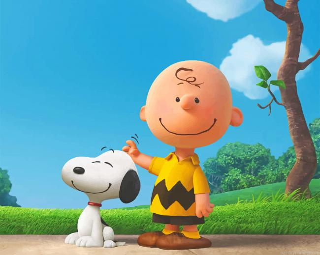 Snoopy And Charlie Brown Painting By Numbers.png