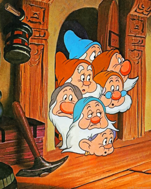 Snow White Dwarfs Painting By Numberss.png