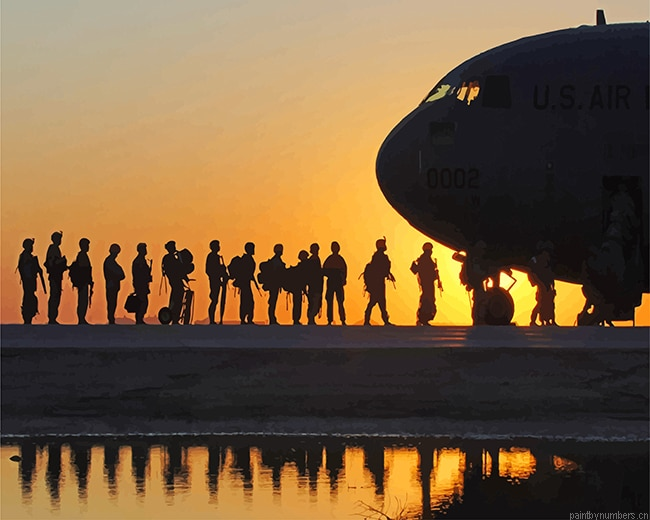 Soldiers Silhouette Military Painting By Numberss.png