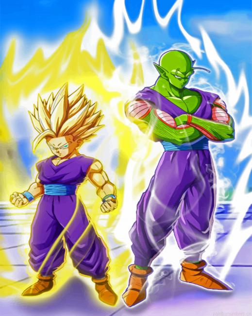 Son Gohan And Piccolo Painting By Numberss.png