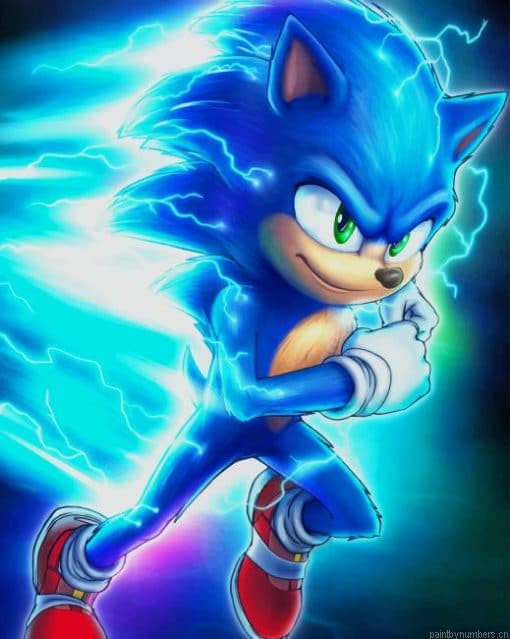 Sonic The Hedgehog Painting By Numberss.png
