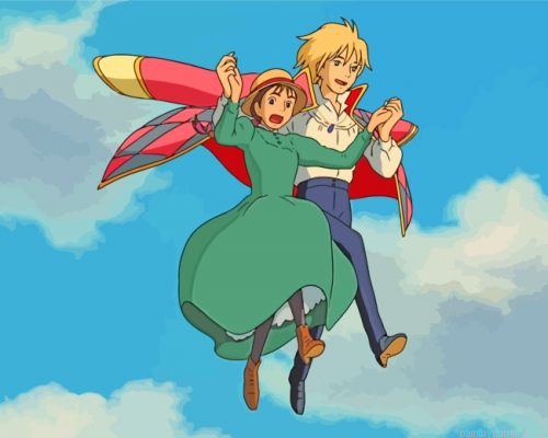 Sophie Hatter And Wizard Howl Painting By Numberss.png