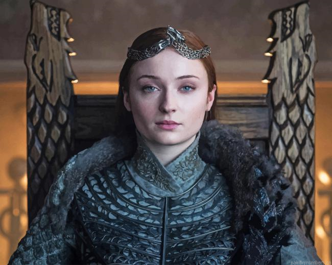 Sophie Turner Game Of Thrones Actors Painting By Numbers.png