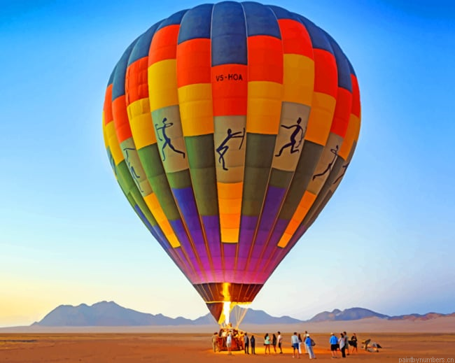 Sossusvlei Namib Hot Air Balloon Painting By Numberss.png