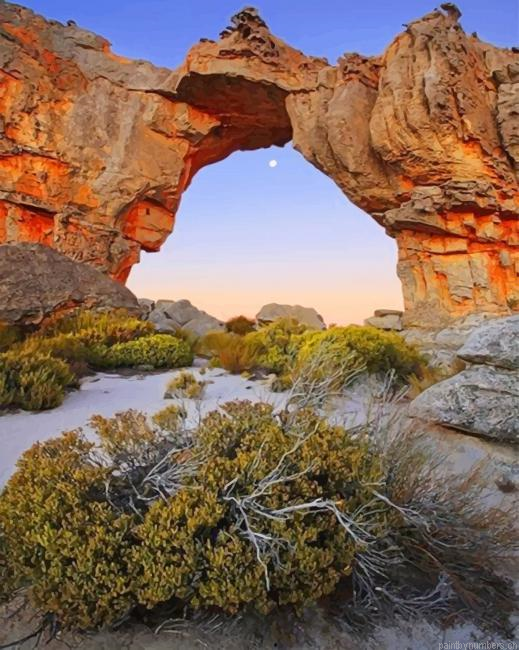 South Africa Rock Arch Landscapes Painting By Numberss.png