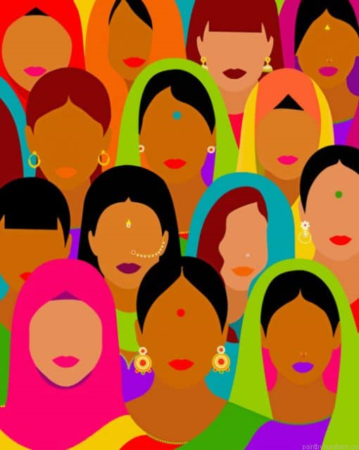 South Asian Women Painting By Numbers.png