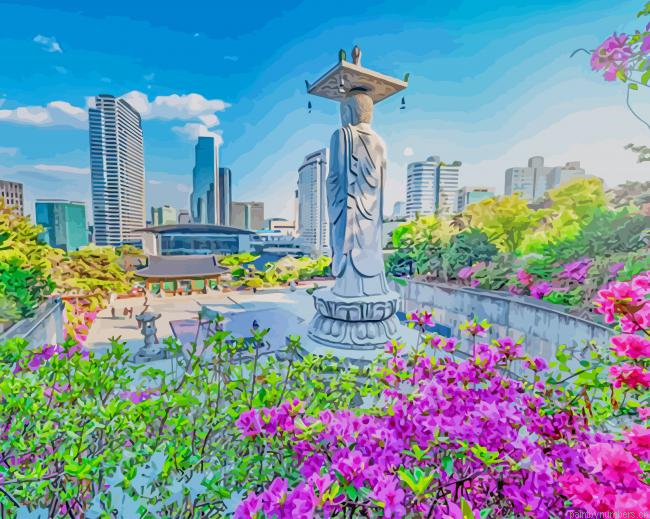 South Korea Bongeunsa Painting By Numberss.png