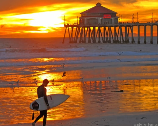 Southern California Beach Seascapes Painting By Numberss.png