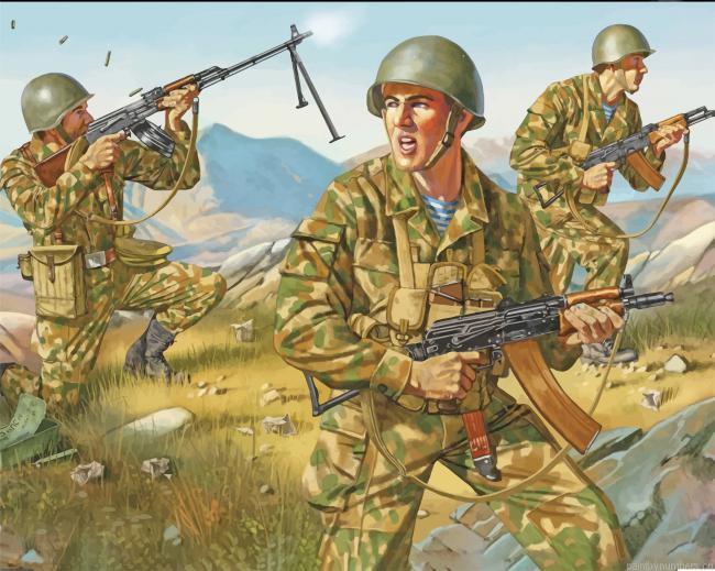 Soviet Equipment In Afghanistan Military Painting By Numberss.png
