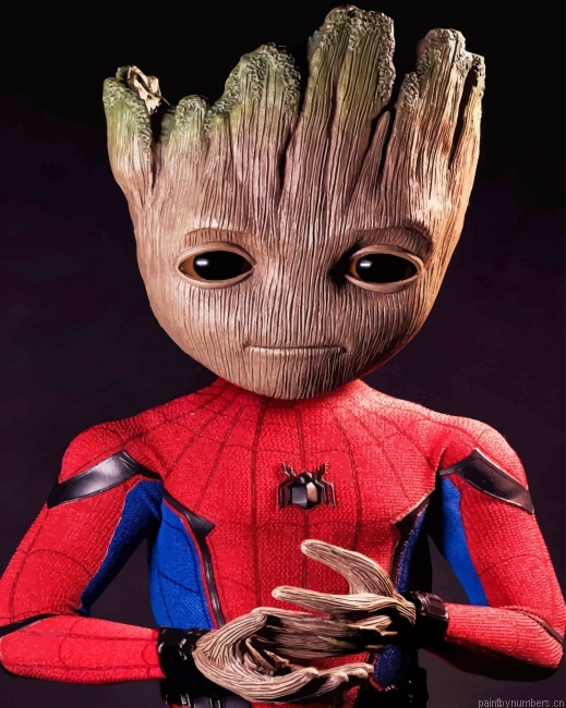Spider Groot Painting By Numberss.png