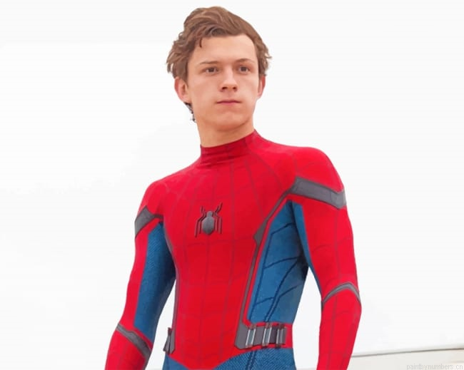 Spider Man Tom Holland Homecoming Movies Painting By Numberss.png