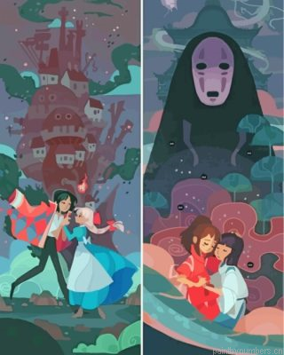 Spirited Away Howls Moving Castle Painting By Numberss.png