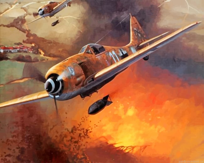 Spitfire Plane Painting By Numberss.png