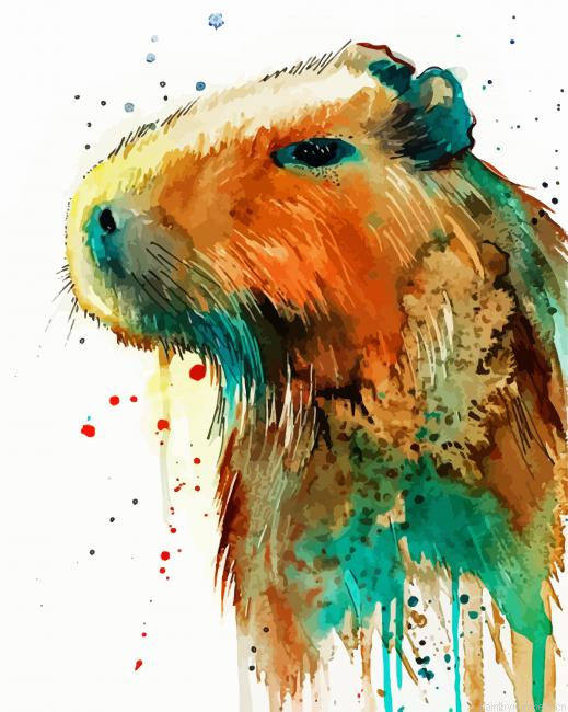 Splatter Capybara Painting By Numberss.png
