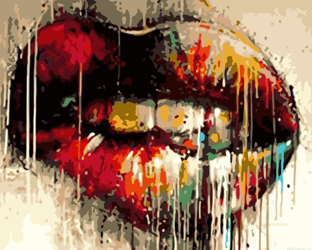 Splatter Lips Painting By Numbers.png
