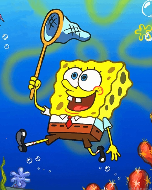 Spongebob Squarepants Cartoon Painting By Numbers.png