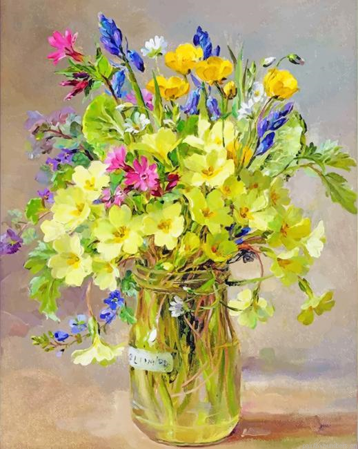Spring Flowers Vase Painting By Numberss.png