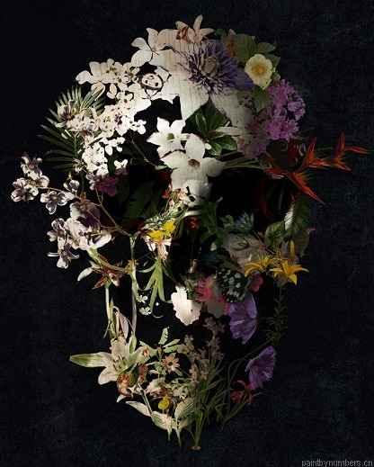 Spring Skull Painting By Numbers.png