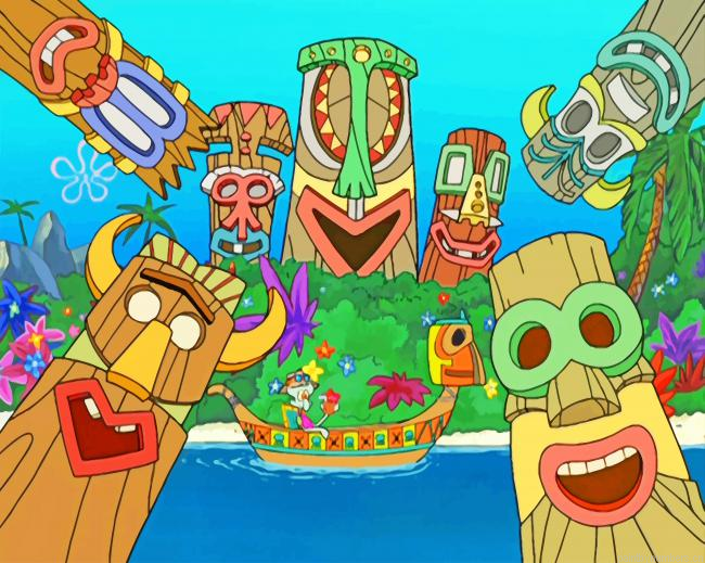 Squidward Tiki Land Painting By Numberss.png