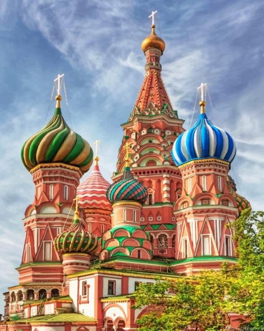 St Basils Cathedral Moscow Russia Painting By Numberss.png