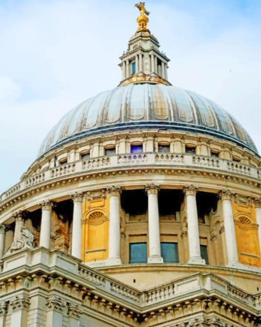 St Paul Cathedral Landmarks Painting By Numberss.png
