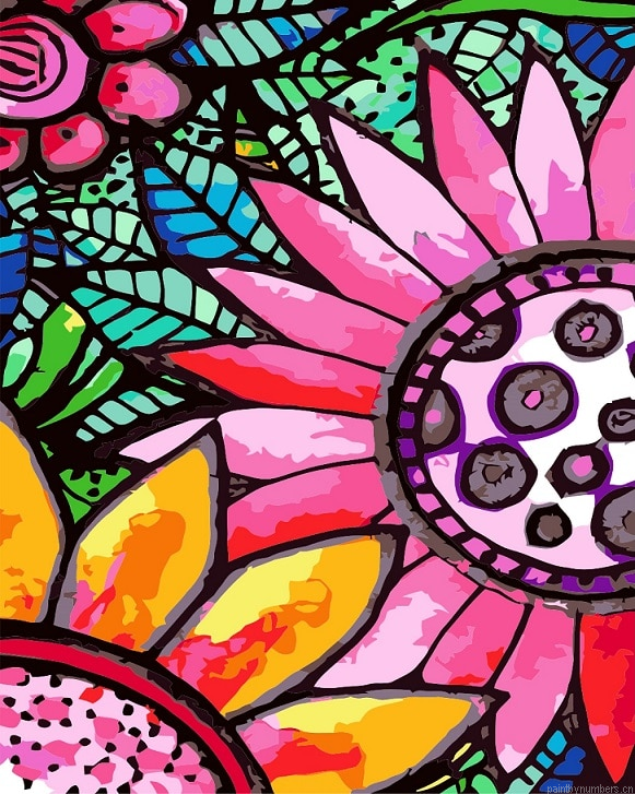 Stained Glass Flowers Painting By Numberss.png