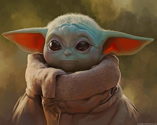 Star Wars Baby Yoda Movies Painting By Numberss.png