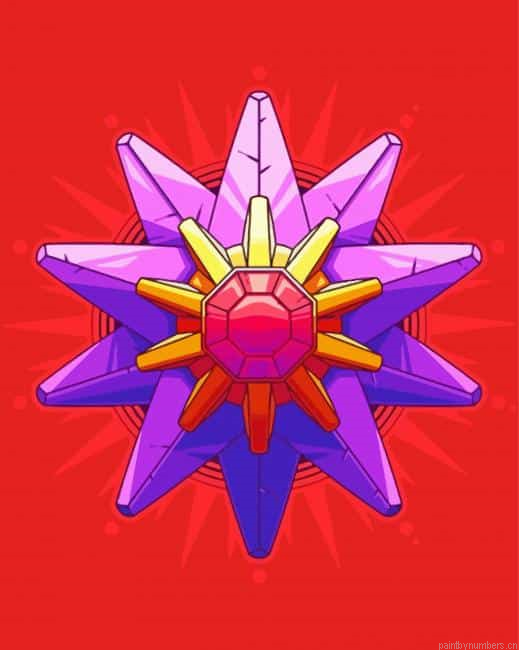 Starmie Pokemon Art Painting By Numberss.png