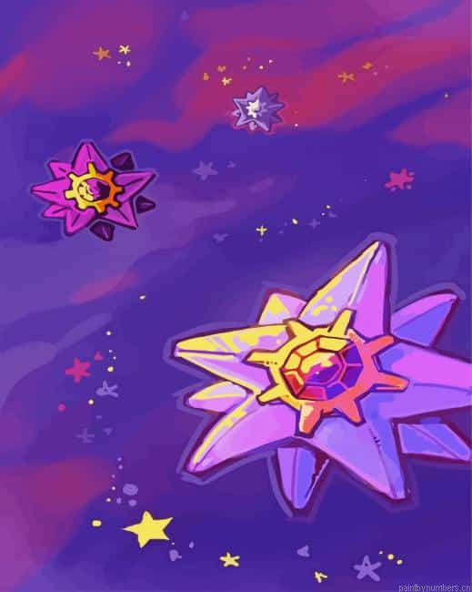 Starmie Pokemon Painting By Numberss.png