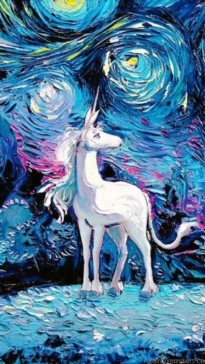 Starry Night Unicorn Painting By Numberss.png