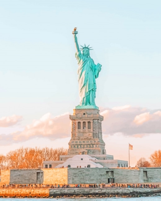 Statue Of Liberty National Monument New York Painting By Numberss.png