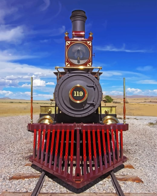 Steam Locomotive New Painting By Numberss.png