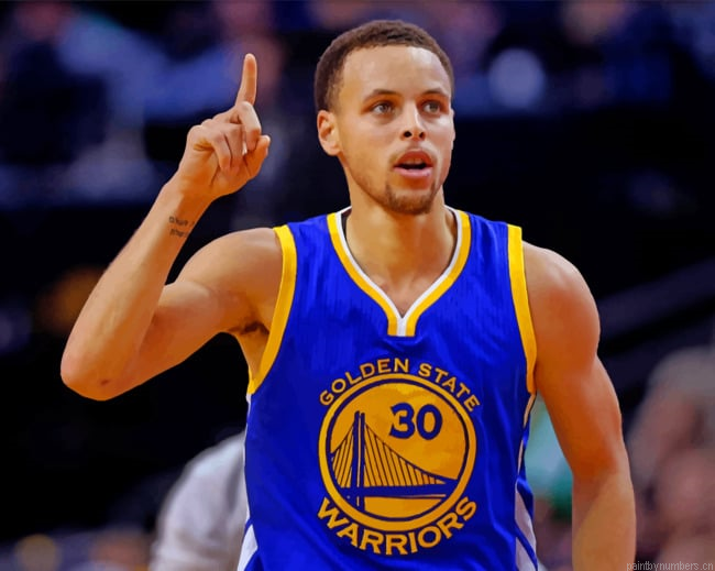Stephen Curry Golden State Warriors Basketball Painting By Numberss.png