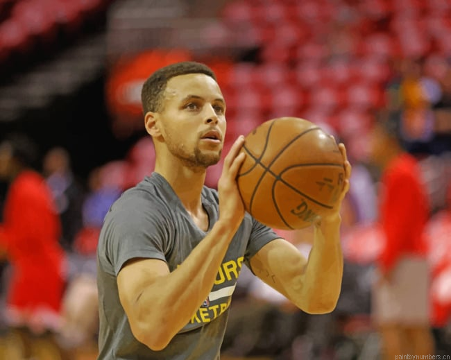 Stephen Curry Nba Golden State Warriors Basketball Painting By Numberss.png