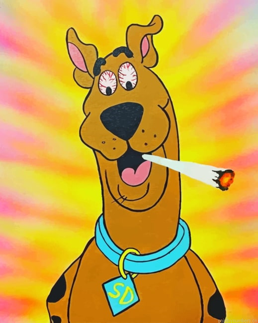 Stoner Scooby Doo Painting By Numbers.png