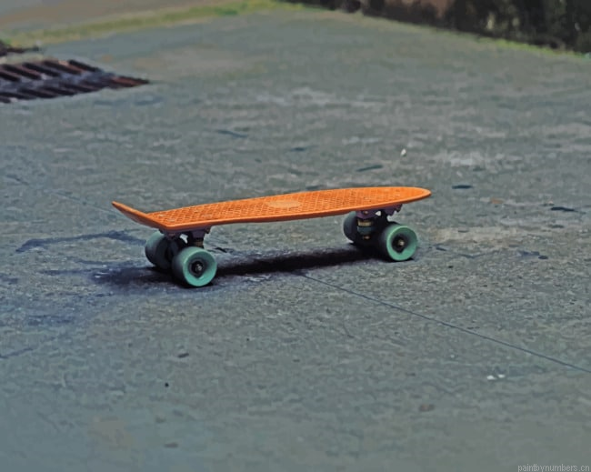 Street Asphalt Skateboard Painting By Numberss.png
