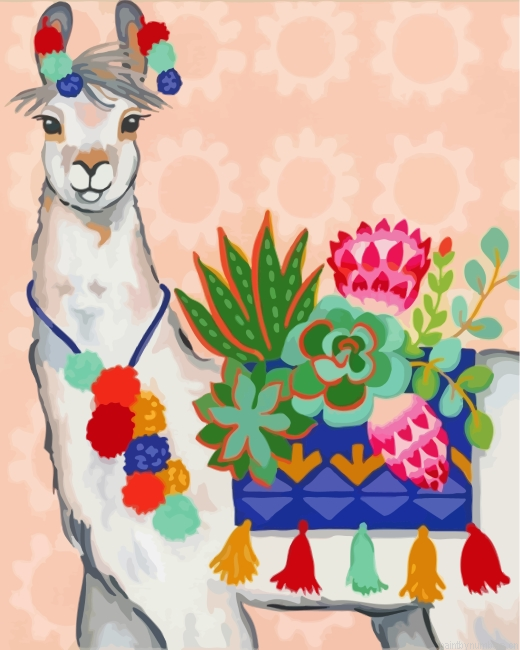 Stylish Alpaca Painting By Numberss.png