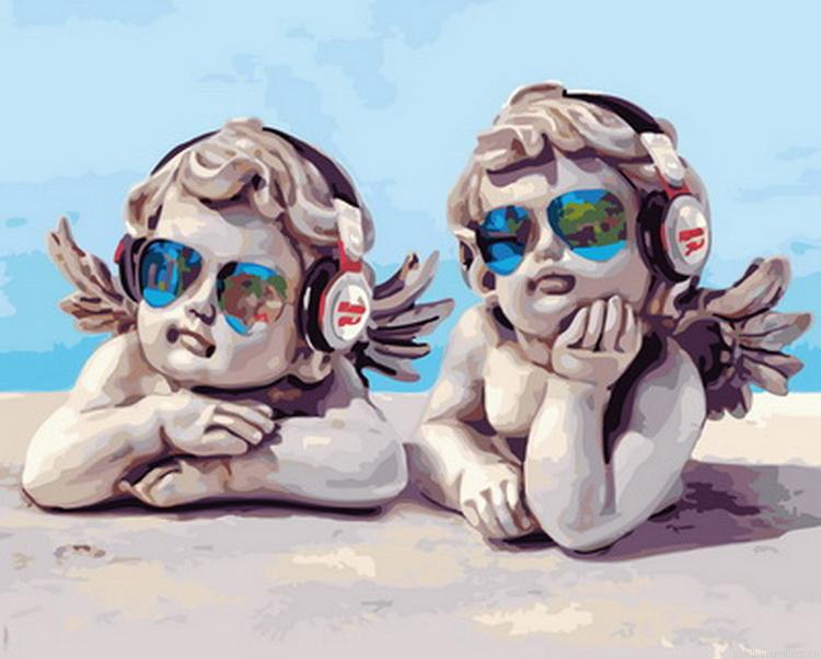 Stylish Angels Painting By Numberss.png