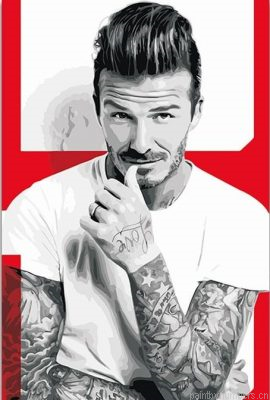Stylish David Beckham Painting By Numbers.png