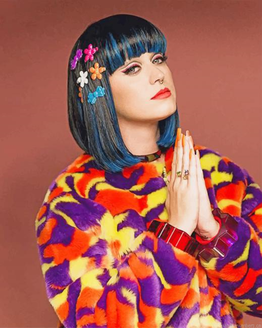 Stylish Katy Perry Singers Painting By Numberss.png