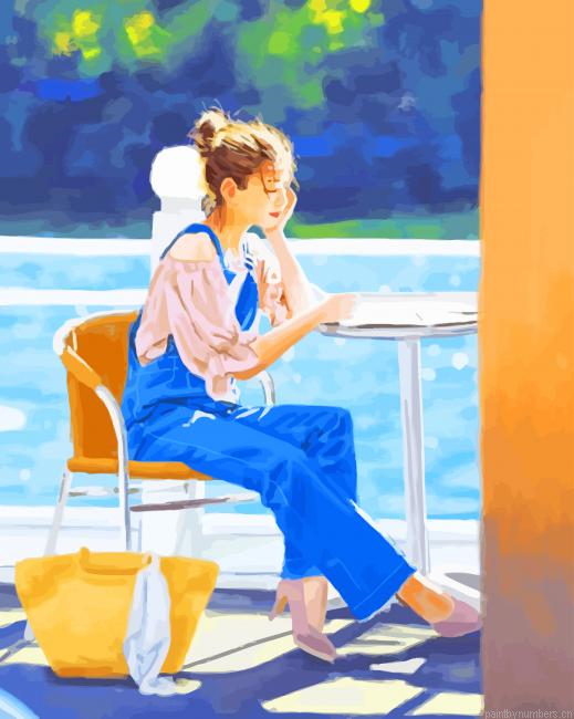 Stylish Korean Girl Painting By Numberss.png