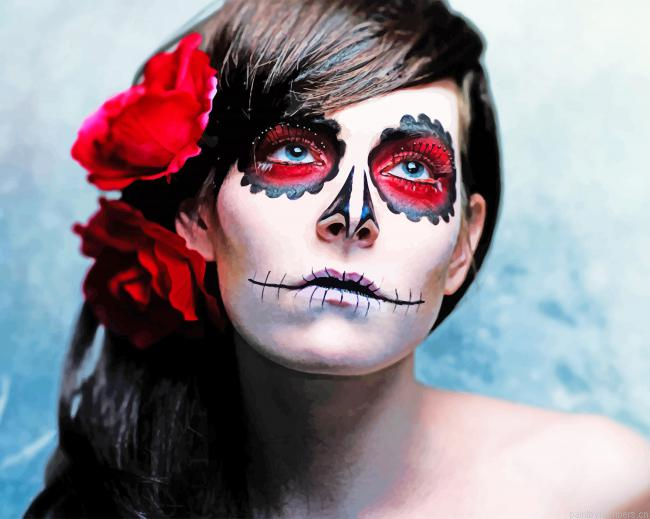 Sugar Skull Girl Painting By Numberss.png
